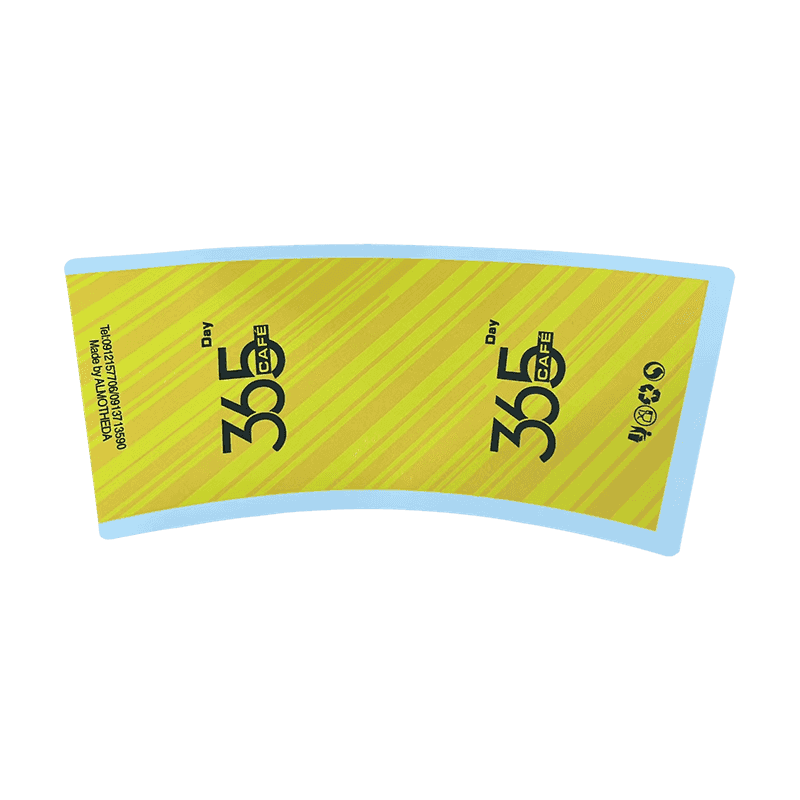 Fan de tasse de carton de café de 6 oz