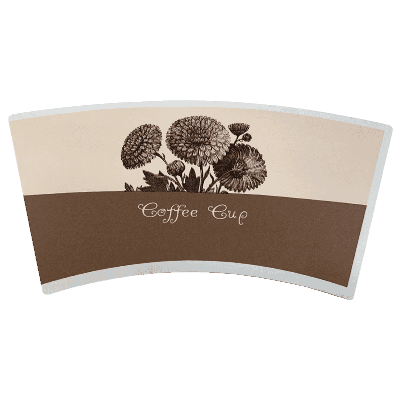 Fan de tasse en papier respectueuse de 9 oz pour boire un verre