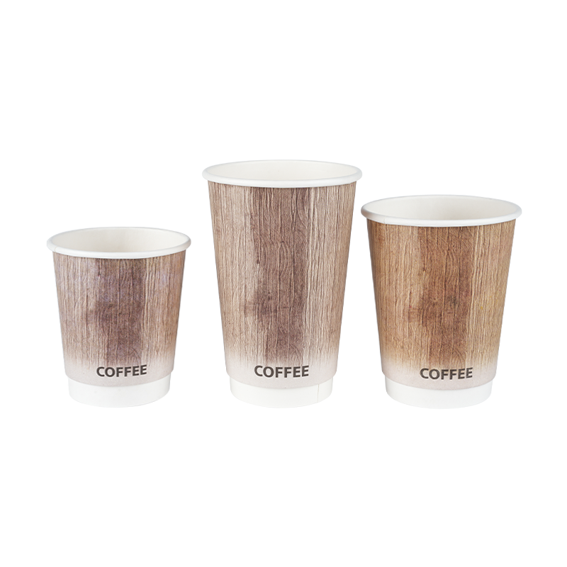 Tasse de café jetable imprimé en revêtement en revêtement PLA 5/9/9 / 12 oz