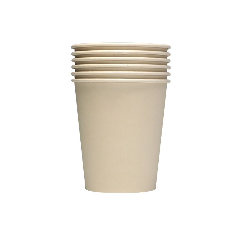 Tasse en papier kraft imprimé en revêtement PLA recyclable de 7 oz