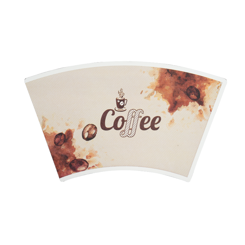 Fan de coupe en papier multicolore de 12 oz
